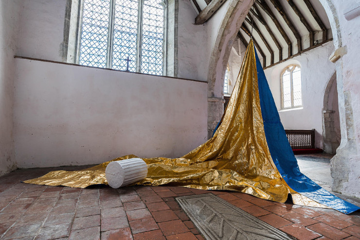 Contemporary art in medieval churches, inspiring landscapes history and heritage.