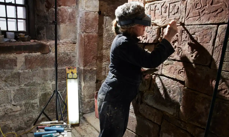 Carlisle Castle restores 15th-century carvings thought to be by prison guards | Heritage | The Guardian