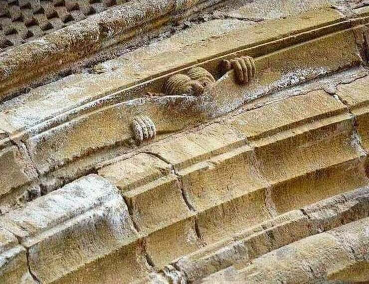 History Defined on Twitter: "Some medieval humor, Abbey of Sainte Foy, Conques, France, c.1050… "