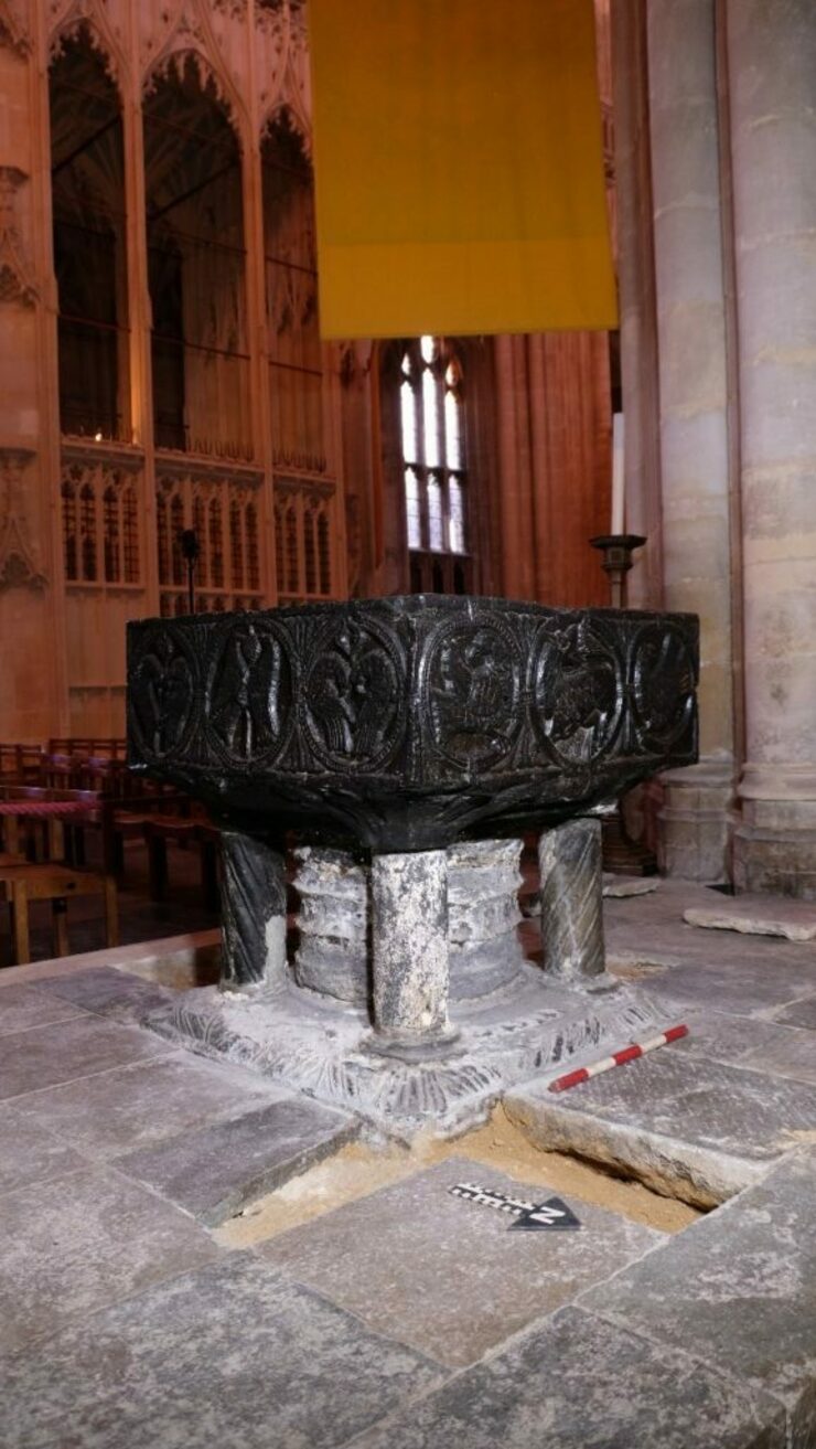 Winchester Cathedral | Recent investigations of the Tournai font