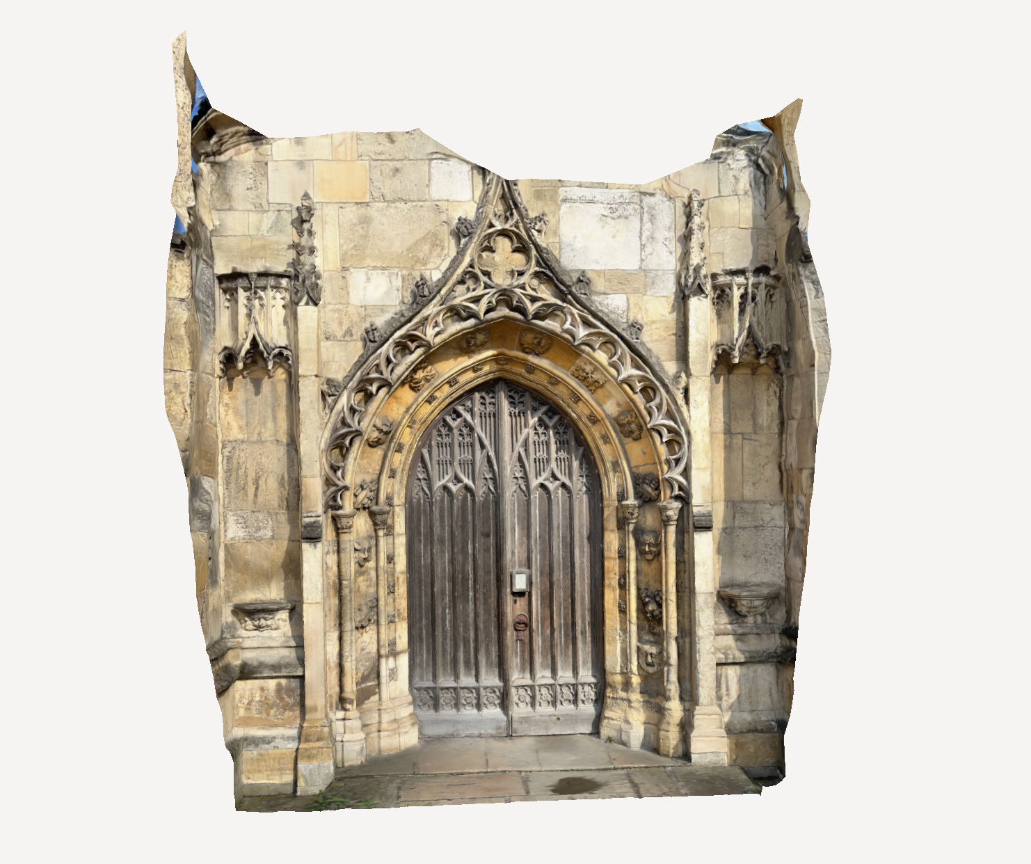 ⛫ The Cast Room: Intricately Carved Medieval Porch Door at St. Mary, Beverley.