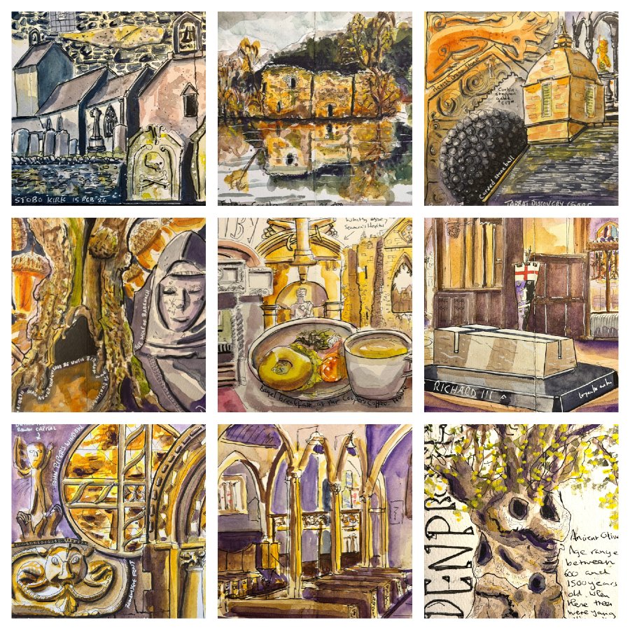 🎨 Atelier: Own the sketchbook from Andy Marshall's In Pursuit of Spring journey in February 2026