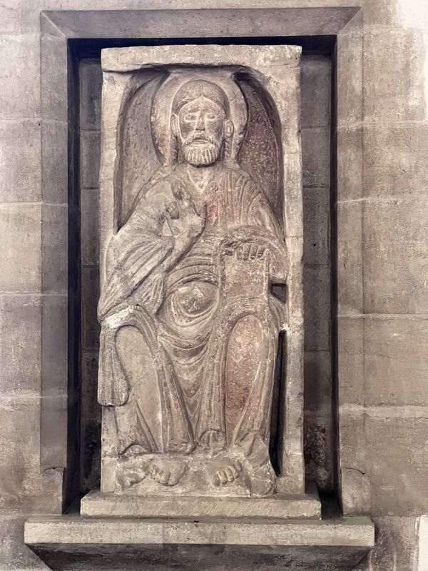Saxon Christ in Majesty, St. John the Baptist, Barnack.