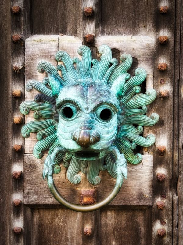 Up Close and Personal: Sanctuary knocker at Brougham Castle in glorious AR.