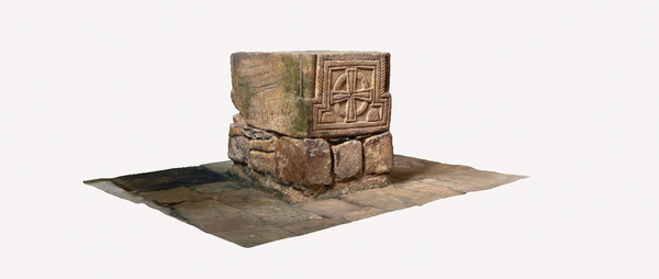 ⛫ The Cast Room: The C11th Font at St. Peulan, Anglesey.